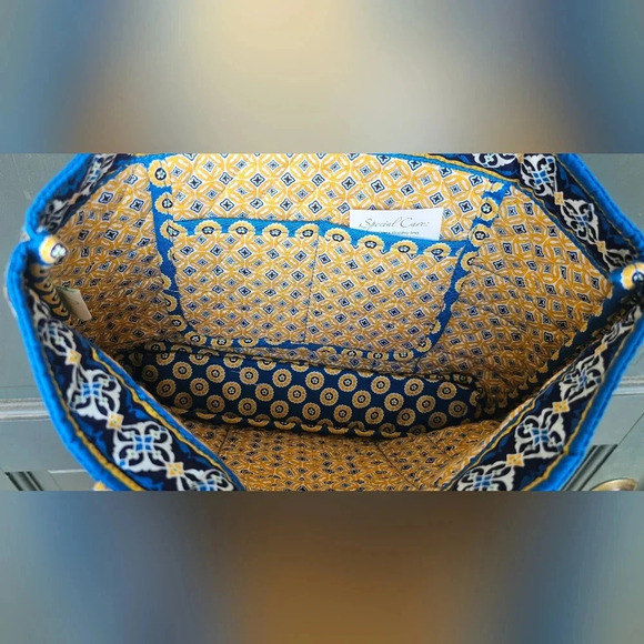 Vera Bradley Retired Small Tic Tac Tote Riviera Blue Travel Bag NWT - Picture 6 of 15